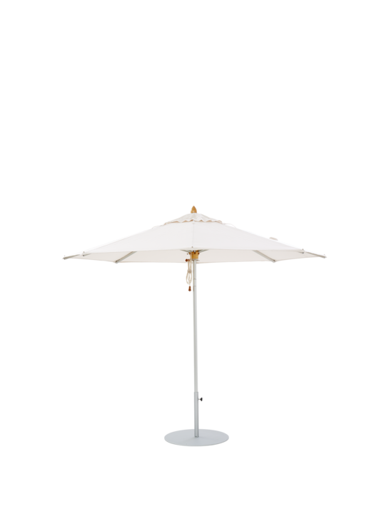 Campania Sonnenschirm Ø 2,80 m Set rund, Elfenbein