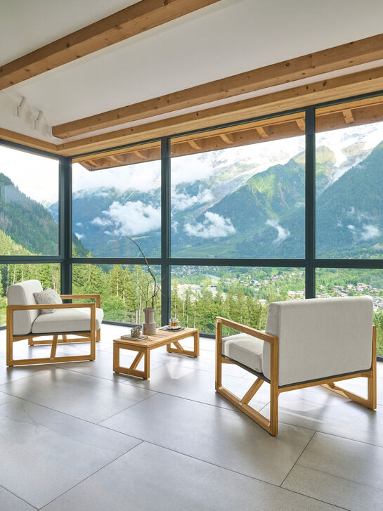 Trey Lounge Armchair incl. cushions Crystal