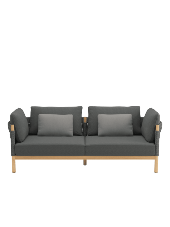 Cavo Lounge Sofa Anthrazit inkl. Auflagen Anthrazit