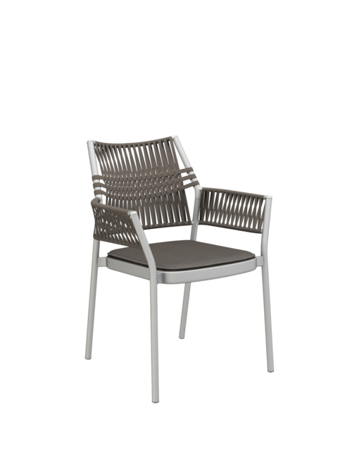 Auflage Temper Armlehnstuhl Braun