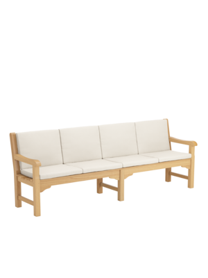 Rückenkissen Summerfield / Hestercombe Bank 240 Linum, 4er-Set