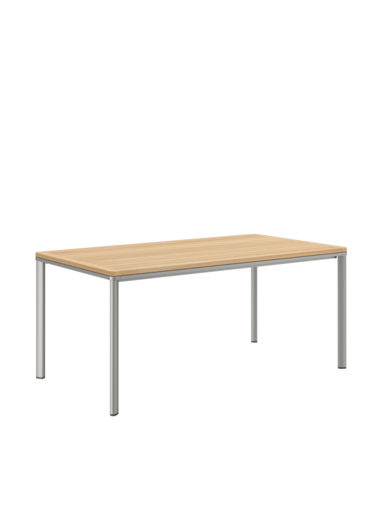 Portland Tisch Aluminium eloxiert/Teak 165 x 90