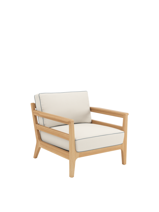 Newhaven Sessel inkl. Auflagen Linum/Keder Indigo