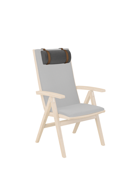 Nackenrolle Batley Hochlehner Chestnut inklusive Lederbänder