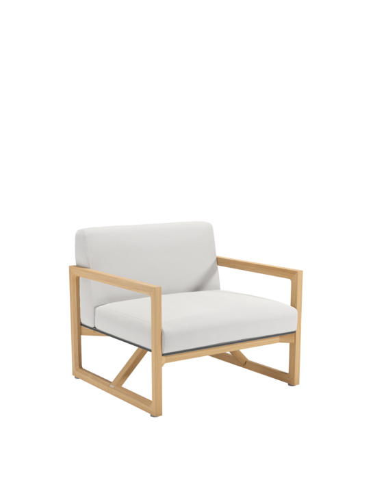 Trey Lounge Sessel inkl. Auflagen Crystal