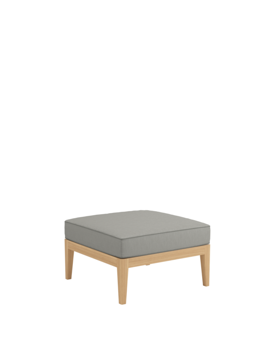 Valencia Lounge Hocker inkl. Auflage Stone/Keder Taupe