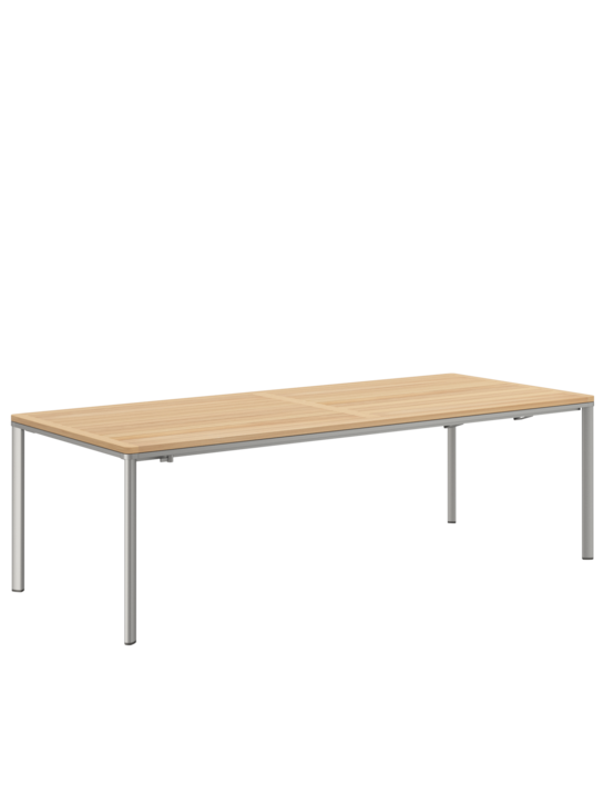 Portland Tisch Aluminium eloxiert/Teak 165 x 90