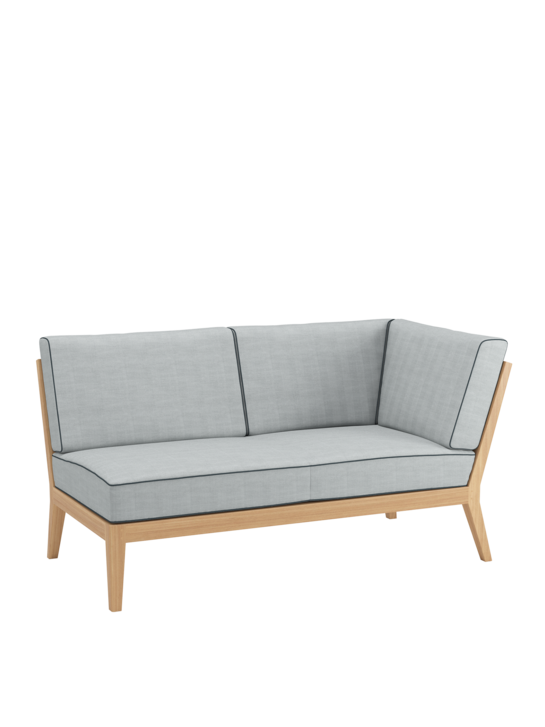 Valencia Lounge Chaiselongue links inkl. Auflagen River/Keder Baltic