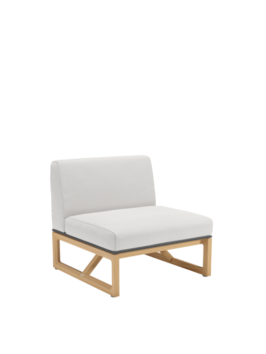 Trey Lounge Mittelelement inkl. Auflagen Crystal