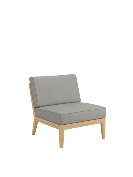 Valencia Lounge Element Mitte inkl. Auflagen Stone/Keder Taupe