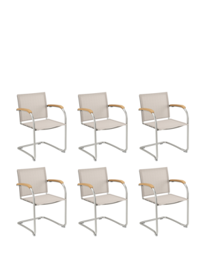 Bolero Freischwinger Gewebe, 6er Set