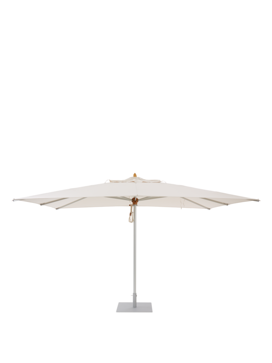 Calabria Sonnenschirm 3,00 x 4,00 m Set rechteckig, Elfenbein