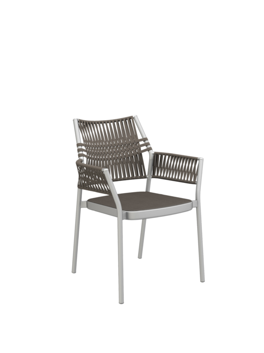 Temper Armlehnstuhl Braun