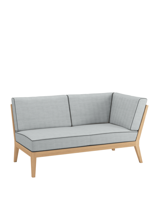 Valencia Lounge Chaiselongue links inkl. Auflagen River/Keder Baltic