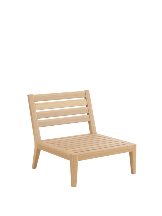 Valencia Lounge Element Mitte inkl. Auflagen Stone/Keder Taupe