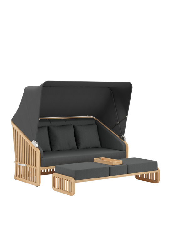 Newcastle Set Grand inkl. Auflagen Anthrazit