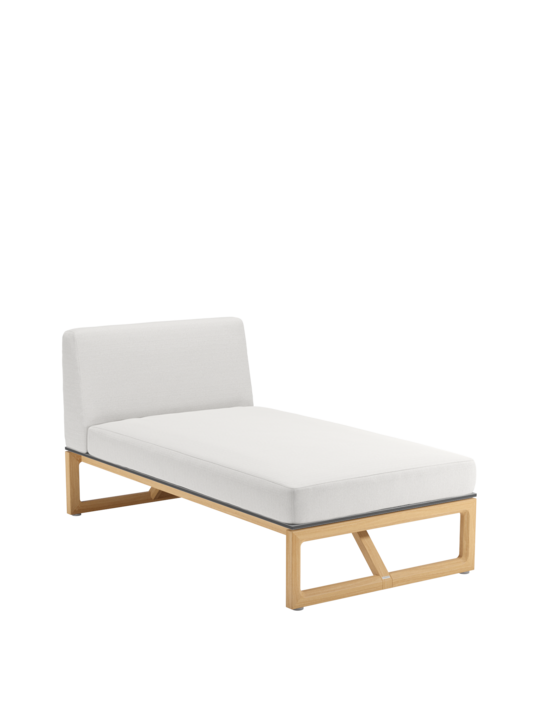 Trey Lounge Chaiselongue inkl. Auflagen Crystal