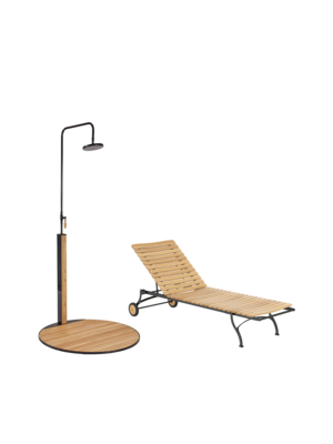 Fontenay Liege & Gartendusche Set