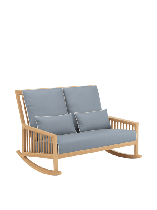 Newhaven Schaukelbank inkl. Auflagen Indigo/Keder Linum