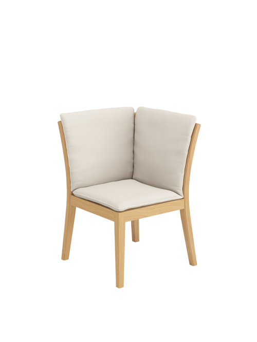 Auflage Valencia Bank Eckelement Linum/Keder Pearl