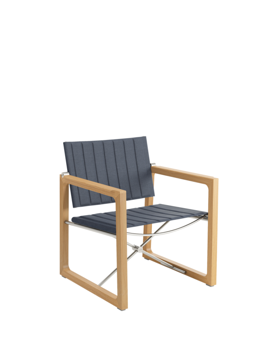 Benton Lounge Sessel Rauchblau fest