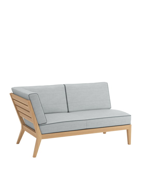 Valencia Lounge Chaiselongue rechts inkl. Auflagen River/Keder Baltic