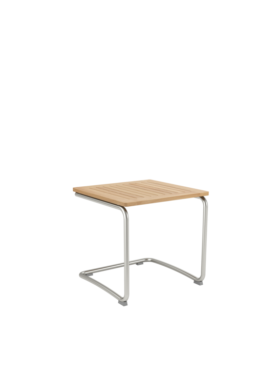 Bolero Beistelltisch Edelstahl/Teak