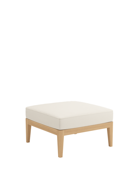 Valencia Lounge Hocker inkl. Auflage Linum/Keder Pearl