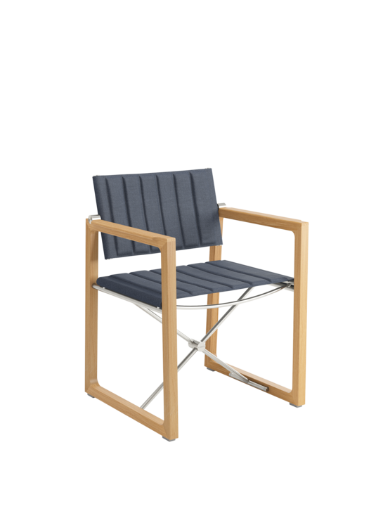 Benton Armlehnstuhl Rauchblau fest