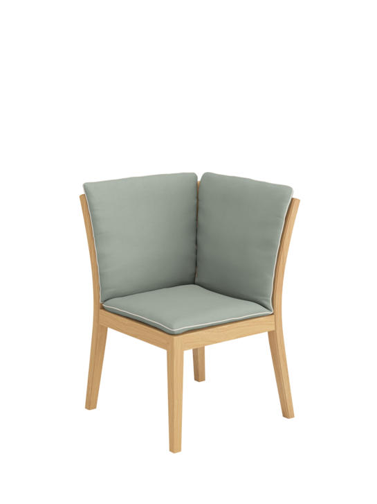 Auflage Valencia Bank Eckelement Mineral/Keder Linum