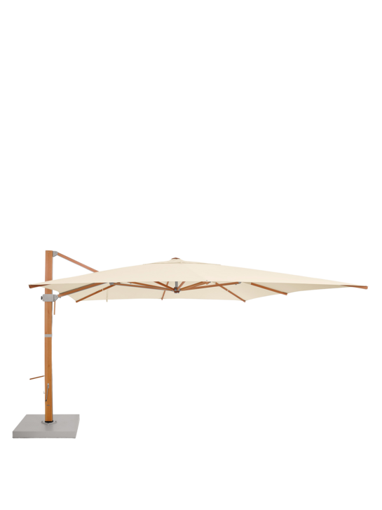 Positano Sonnenschirm 350 x 350 cm quadratisch, Elfenbein