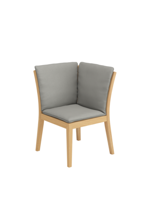 Auflage Valencia Bank Eckelement Stone/Keder Taupe