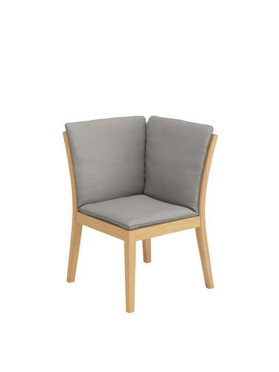 Auflage Valencia Bank Eckelement Stone/Keder Taupe