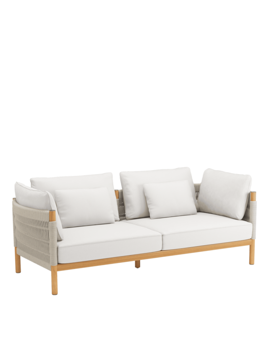 Cavo Lounge Sofa Beige inkl. Auflagen Travertin