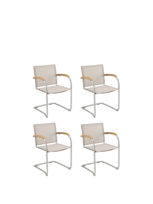 Bolero Freischwinger Gewebe, 4er-Set