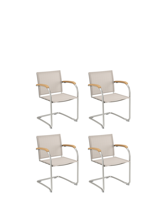 Bolero Freischwinger Gewebe, 4er-Set