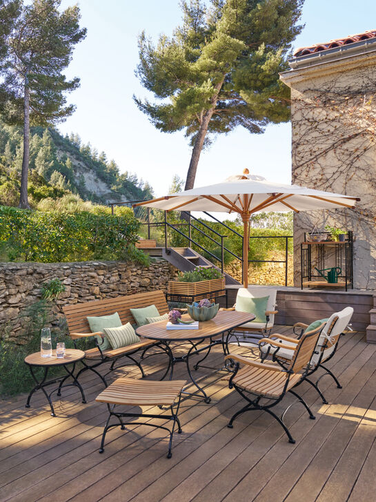 Fontenay Low Dining Hocker Teak