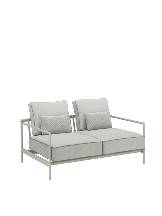 Loreto Two-Seater incl. cushions Sinfonia Gris