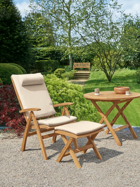 Classic Footstool Teak