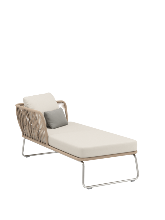 Amari Chaiselongue links inkl. Auflagen Linum