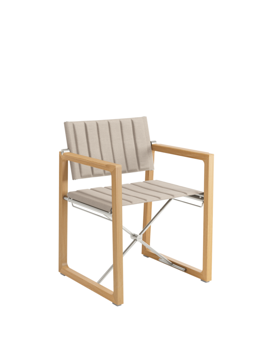 Benton Armlehnstuhl Steingrau, klappbar