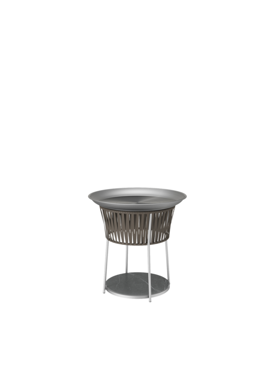 Temper Beistelltisch Keramik Braun