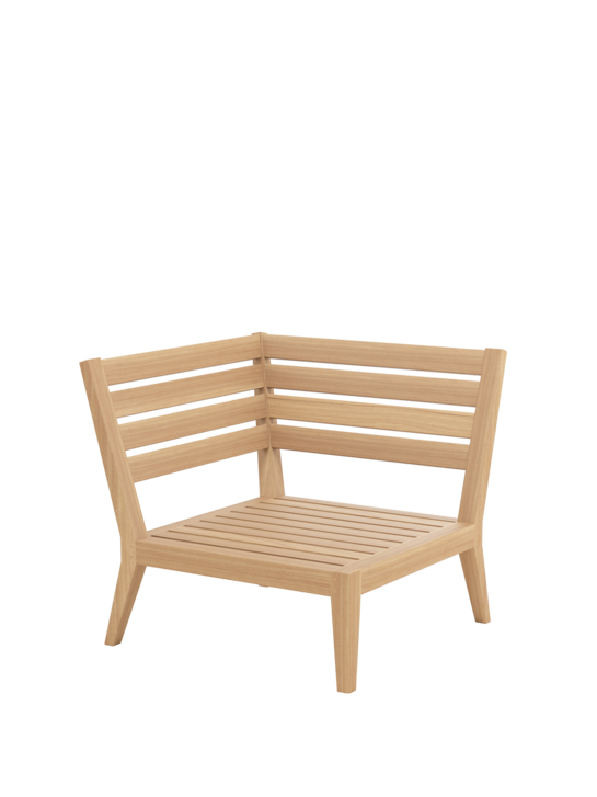 Valencia Lounge Eckelement inkl. Auflagen River/Keder Baltic