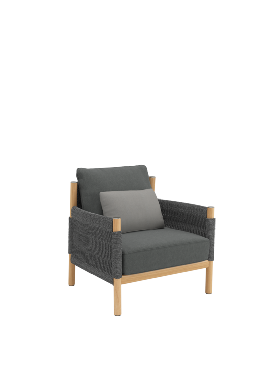 Cavo Lounge Sessel Anthrazit inkl. Auflagen Anthrazit