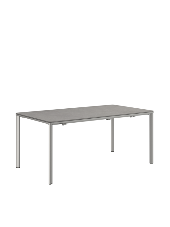 Portland Extending Table Anodised Aluminium silk/HPL Shade 165-225 x 90