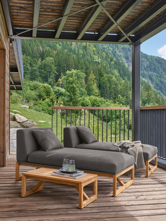 Trey Lounge Beistelltisch Teak