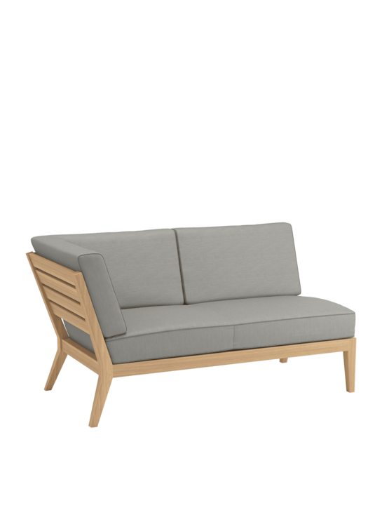 Valencia Lounge Chaiselongue rechts inkl. Auflagen Stone/Keder Taupe