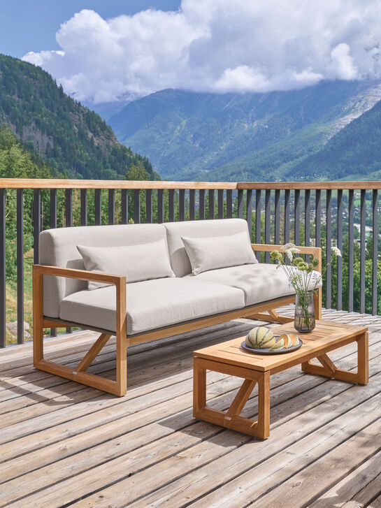 Trey Lounge Sofa incl. cushions Crystal