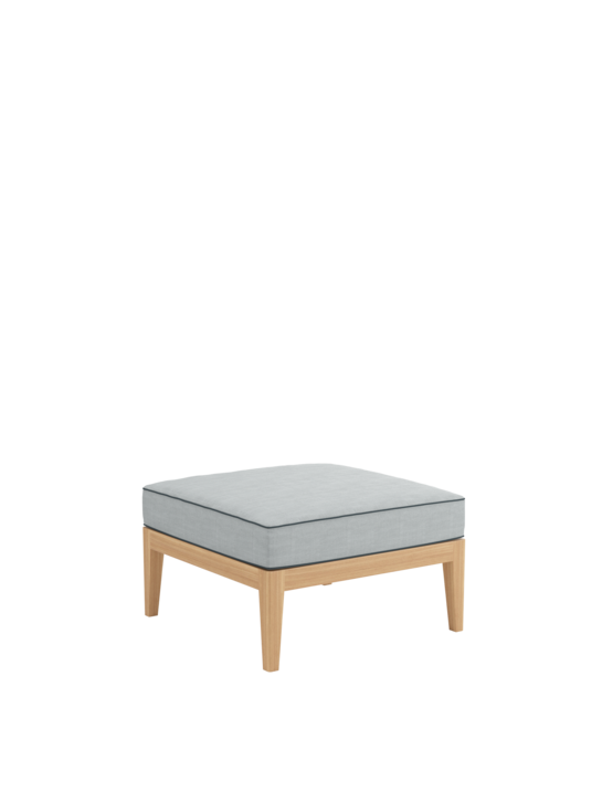 Valencia Lounge Footstool incl. cushion River/seams Baltic
