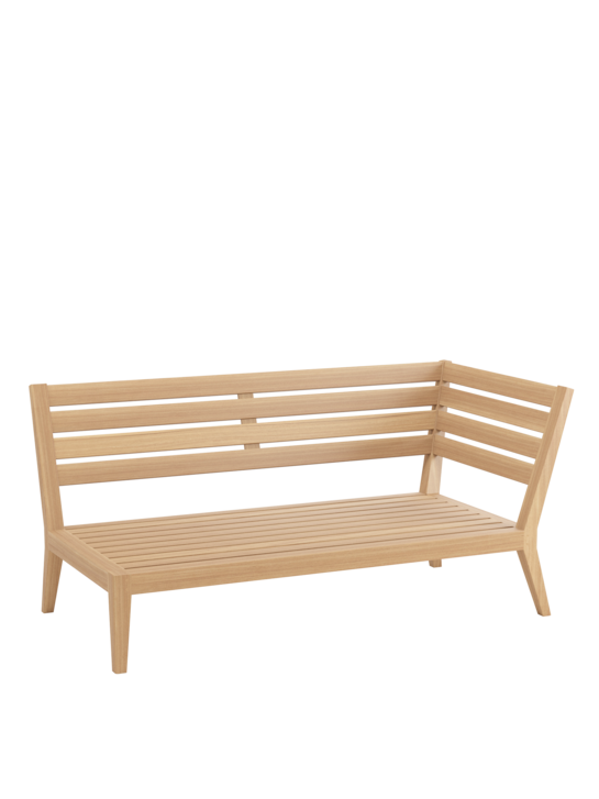 Valencia Lounge Chaiselongue links inkl. Auflagen Stone/Keder Taupe